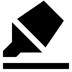 Highlighter Icon from Sharp Solid Set