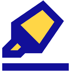 Highlighter Icon from Sharp Pop Set