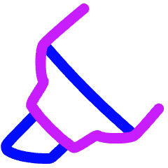 Highlighter Tip Diagonal Icon from Plump Neon Set