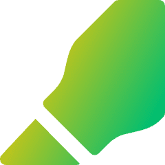 Highlighter Tip Diagonal Icon from Flex Gradient Set