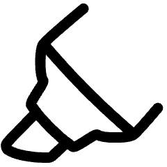 Highlighter Tip Diagonal Icon from Plump Line Set