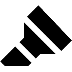 Highlighter Tip Diagonal Icon from Sharp Solid Set