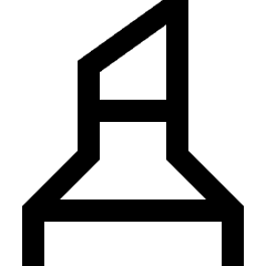 Highlighter Tip Vertical Icon from Sharp Line Set