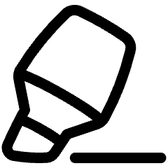 Highlighter Icon from Plump Line Set