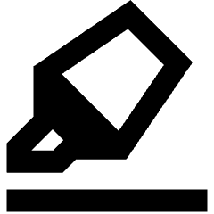 Highlighter Icon from Sharp Remix Set