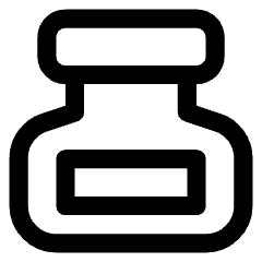 Ink Bottle Icon from Core Line Set