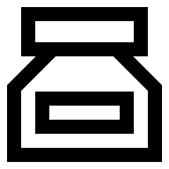 Ink Bottle Icon from Sharp Line Set