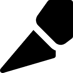 Knife Tip Diagonal Icon from Flex Solid Set