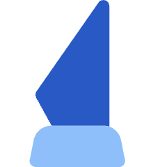 Knife Tip Vertical Icon from Flex Flat Set