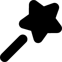 Magic Wand Icon from Micro Solid Set