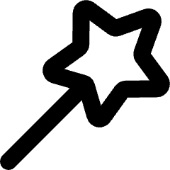 Magic Wand Icon from Micro Line Set