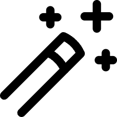 Magic Wand Tip Diagonal Icon from Flex Line Set