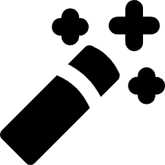 Magic Wand Tip Diagonal Icon from Flex Solid Set