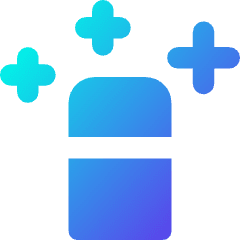 Magic Wand Tip Vertical Icon from Core Gradient Set