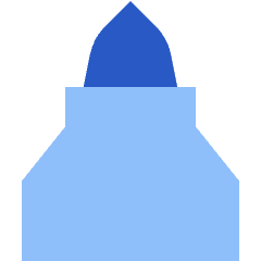 Marker Tip Vertical Icon from Sharp Flat Set