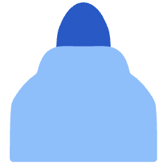 Marker Tip Vertical Icon from Plump Flat Set