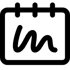 Notepad Sketchpad Icon from Core Line Set