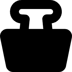 Paper Clip 1 Icon from Micro Solid Set