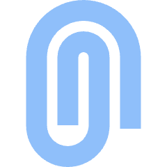 Paperclip 2 Icon from Sharp Flat Set