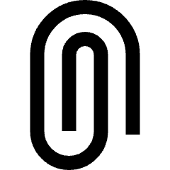 Paperclip 2 Icon from Sharp Line Set