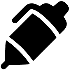 Pen 1 Icon from Plump Solid Set