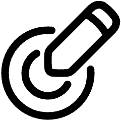 Pen Pressure Icon from Plump Line Set