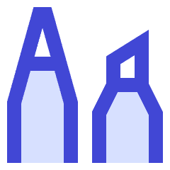 Pen Types Icon from Sharp Duo Set