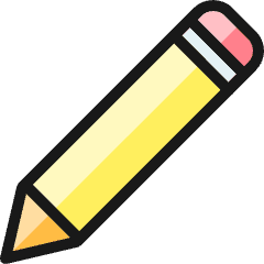 Pencil 1 Icon from Ultimate Colors Set