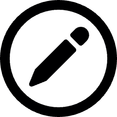 Pencil Circle Alternate Icon from Ultimate Bold Set