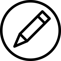 Pencil Circle Icon from Ultimate Light Set