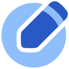 Pencil Circle Icon from Plump Flat Set