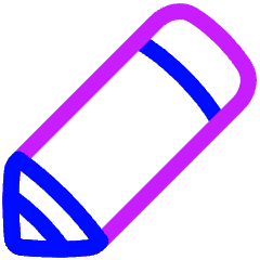 Pencil Diagonal Icon from Plump Neon Set
