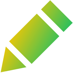 Pencil Diagonal Icon from Sharp Gradient Set
