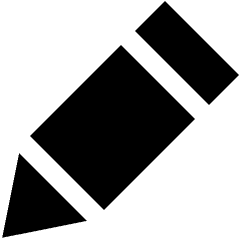 Pencil Diagonal Icon from Sharp Solid Set