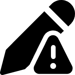 Pencil Edit Alert Icon from Ultimate Bold Set