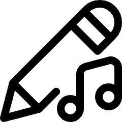Pencil Edit Audio Icon from Ultimate Regular Set