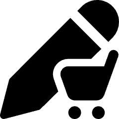 Pencil Edit Cart Icon from Ultimate Bold Set