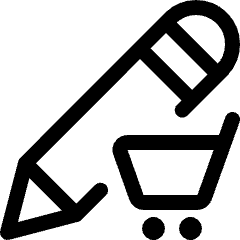 Pencil Edit Cart Icon from Ultimate Regular Set