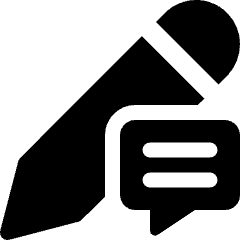 Pencil Edit Comment Icon from Ultimate Bold Set