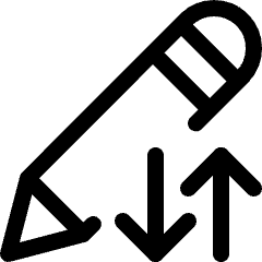 Pencil Edit Data Transfer Icon from Ultimate Regular Set