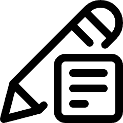 Pencil Edit Document Icon from Ultimate Regular Set