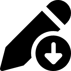 Pencil Edit Download Icon from Ultimate Bold Set