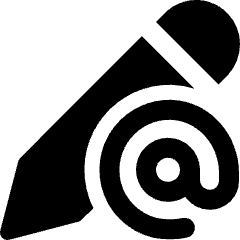 Pencil Edit Email Icon from Ultimate Bold Set