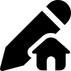 Pencil Edit Home Icon from Ultimate Bold Set
