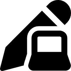 Pencil Edit Laptop Icon from Ultimate Bold Set