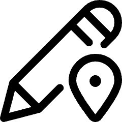 Pencil Edit Location Icon from Ultimate Regular Set