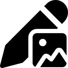 Pencil Edit Photo Icon from Ultimate Bold Set