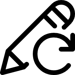 Pencil Edit Reload Icon from Ultimate Regular Set