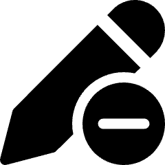 Pencil Edit Remove Icon from Ultimate Bold Set