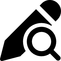 Pencil Edit Search Icon from Ultimate Bold Set